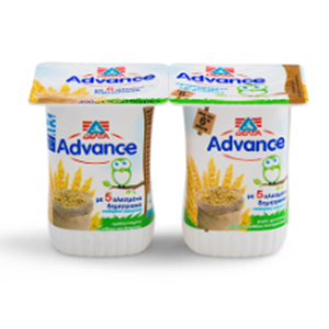 ΔΕΛΤΑ Advance Επιδόρπιο γιαουρτιού 5 Δημητριακά  - Advance Yoghurt dessert with 5 Cereals 2x150gr
