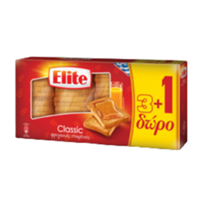 Φρυγανιές Σταρένιες Elite (3+1 δώρο) - Wheat Rusks Elite 3+1 extra