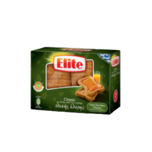 Φρυγανιές Ολικής Άλεσης Elite - Rusks Whole Grain Elite 180gr