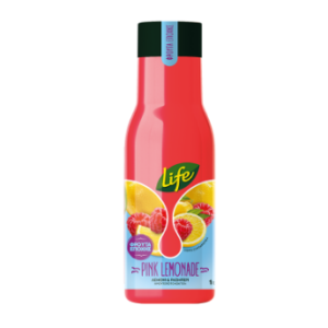 Χυμός Life "Pink Lemonade" Λεμόνι Raspberry - "Pink Lemonade" Lemon Raspberry 400ml, 1lt