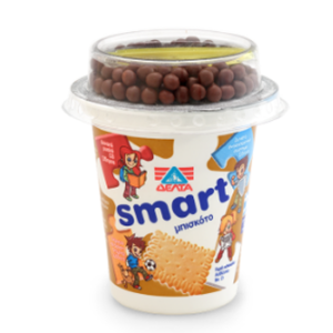 ΔΕΛΤΑ Smart Επιδόρπιο γιαουρτιού Mπισκότο  -  Smart Yoghurt dessert with Biscuit