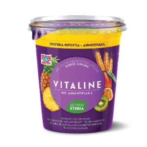 ΔΕΛΤΑ Vitaline με Δημητριακά και Tροπικά φρούτα  - Vitaline with Cereals and Tropical Fruits chunks 380gr