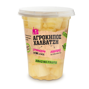Ανανάς φρουτοσαλάτα - Fruit salad Pineapple ''Αγρόκηπος Χαλβατζή''  400gr