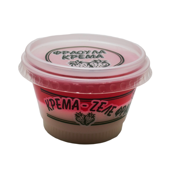Καλυβιώτικο Μαγγίνας Ζελέ Κρέμα-Κεράσι -  Cherry fruit Jelly & Vanilla Cream 200gr